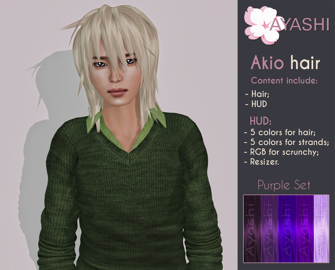 [^.^Ayashi^.^] Akio-purple set