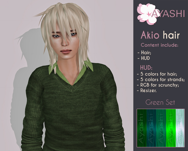 [^.^Ayashi^.^] Akio-green set