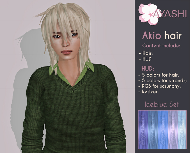 [^.^Ayashi^.^] Akio-iceblue set