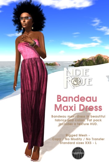 ~*INDIE ROSE*~ MESH Bandeau Maxi Dresses - DEMOS
