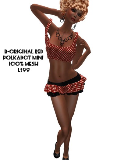 B-Original RedPolkaDot Mini (Mesh)