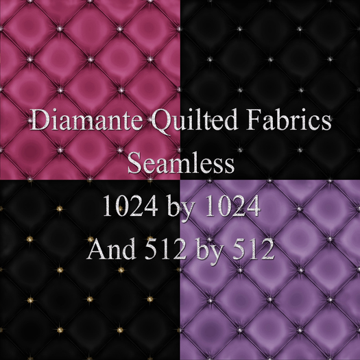 Diamante Quilted Fabric