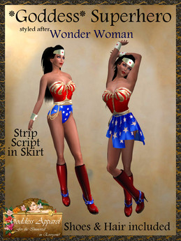 Second Life Marketplace - *Goddess* Wonder Woman Costume