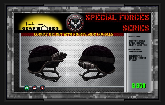 :::Londinium Gearworks::: BDU Helmet Nightvision Goggles  CRATE
