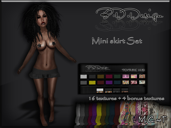 .::B.D.D::. Mesh Mini skirt Set