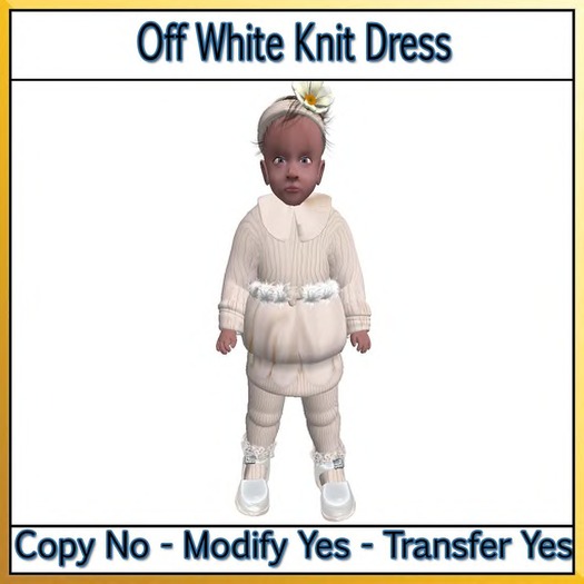 *CC* Off White Knit Dress 