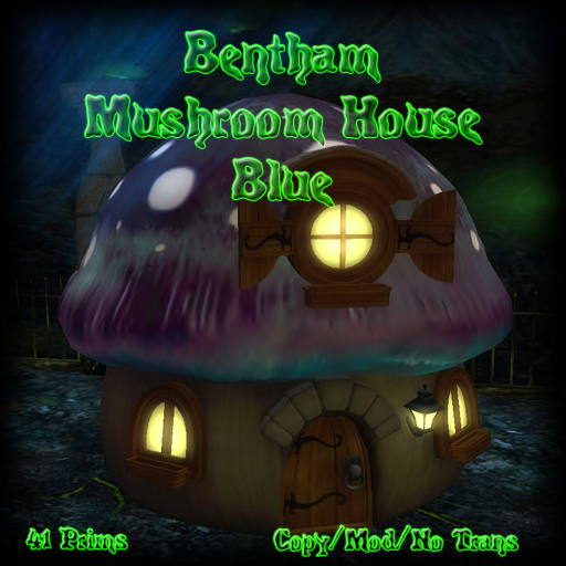 Bentham Mushroom House Blue BOXED
