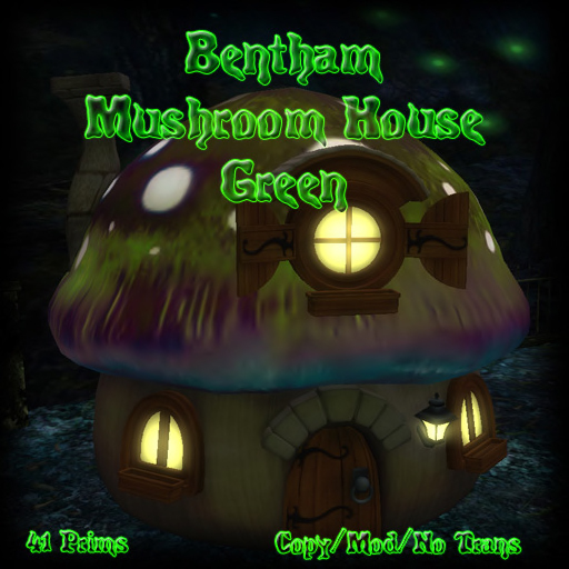 Bentham Mushroom House Green BOXED