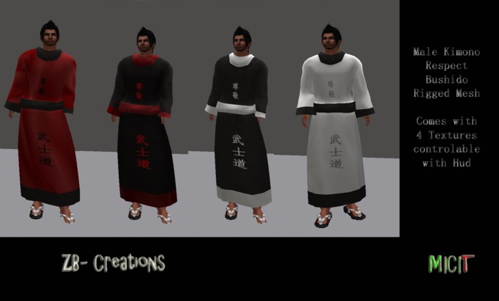 ZB- Kimono Respect Bushido[Mesh]
