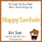 Happy Samhain Word Sculpt Map 
