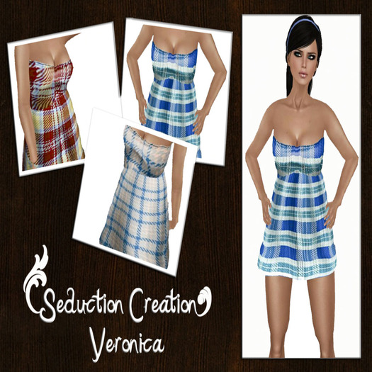***Seduction*** VERONICA minidress/blu