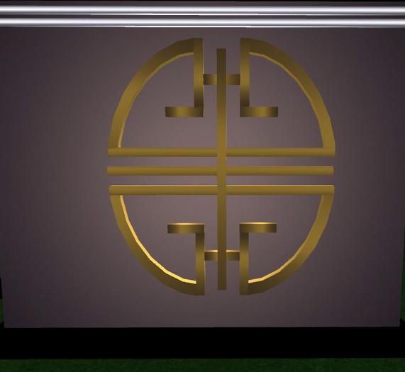 Gold Mesh Wall Decoration