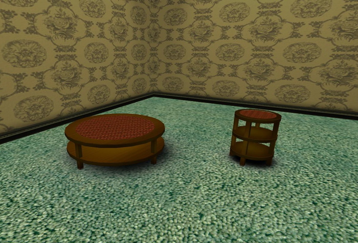 Round Mesh Coffee &  End Table Full Perm byGabe