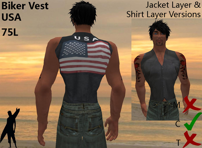 Surface USA Biker Vest