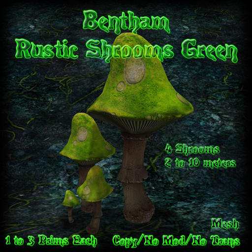 Bentham Rustic Shrooms Green (boxed)