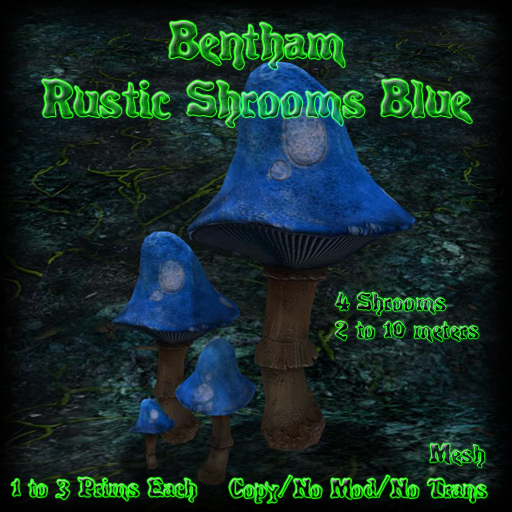 Bentham Rustic Shrooms Blue (boxed)