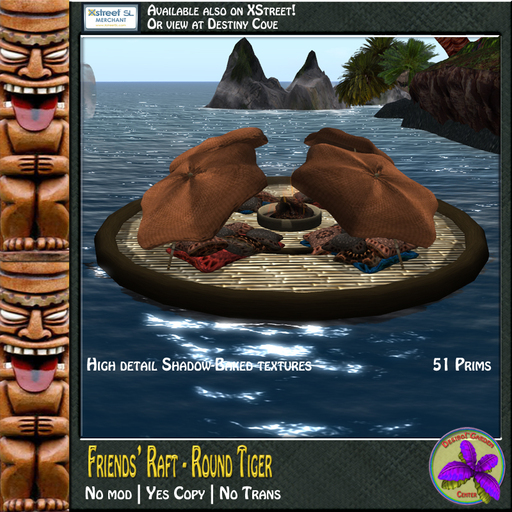 Desibo! Friends Raft - Round Tiger
