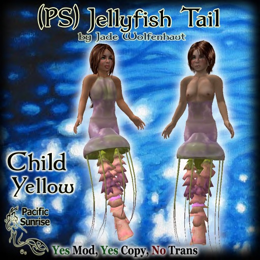 (PS)  Jellyfish Tail Adult - Purple