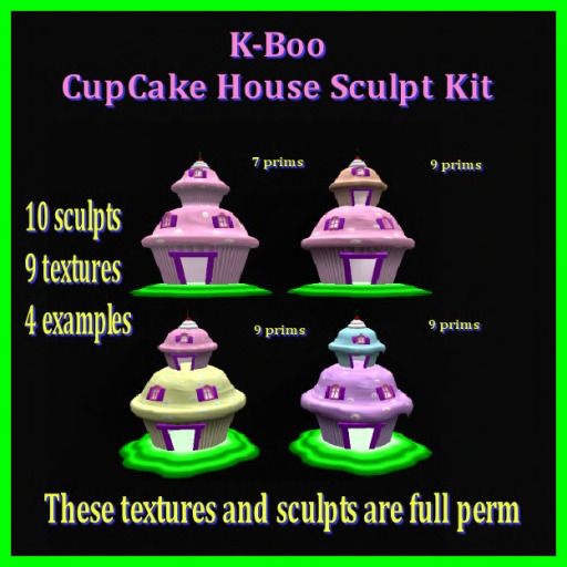 k-boo cupcake house sculpt kit boxed