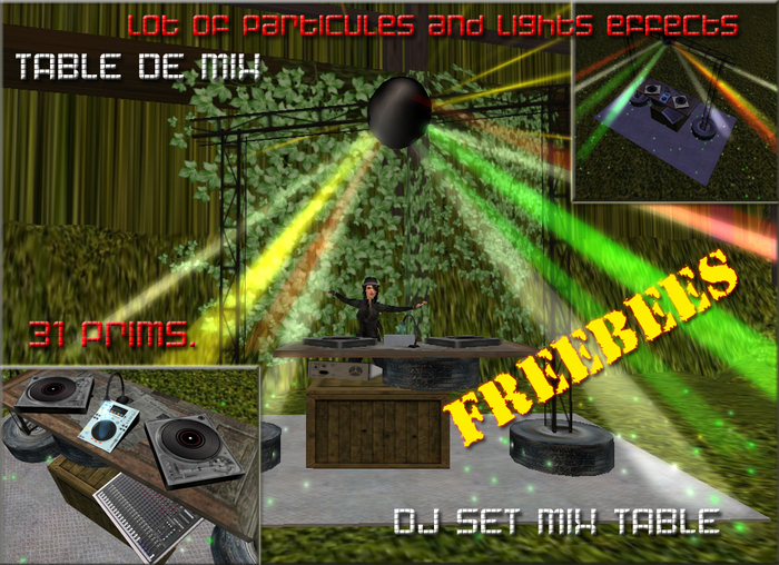 MIX TABLE , DJ set . FREEBIES
