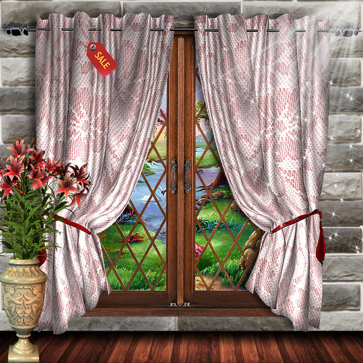 Provence mesh curtain drapes 1