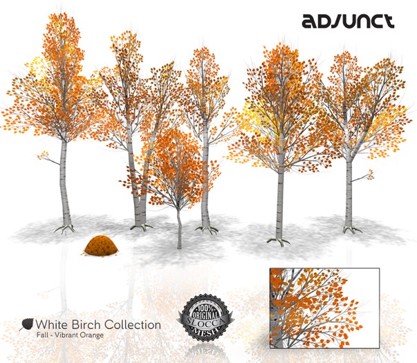 Adjunct Garden - White Birch  (C/M) - Fall - Pinkish Plum