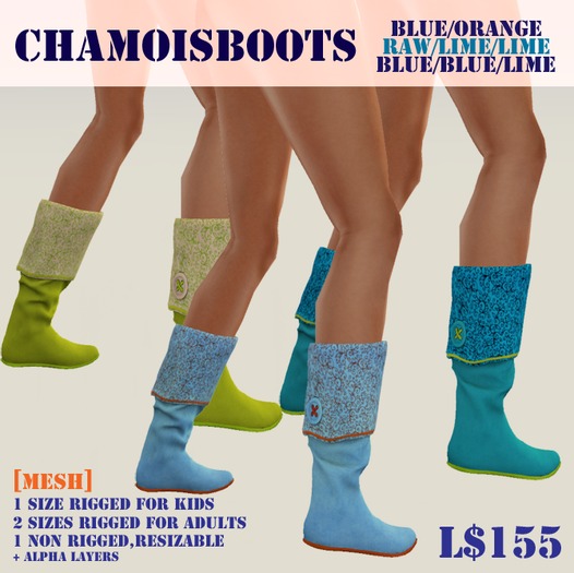 ChX-ChamoisBoots,all (3 versions)