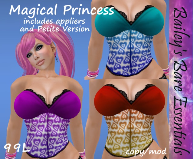 Magical Princess Corsets 3 Pack B