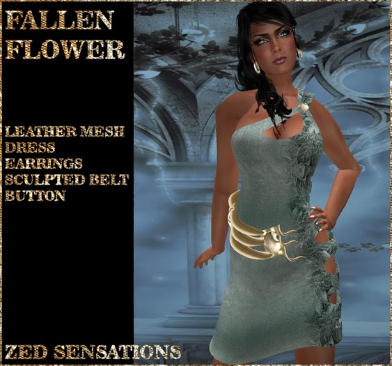 399 Zed Sensations*.Fallen Flower green
