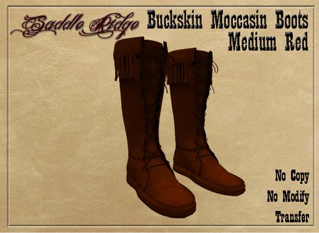 buckskin moccasin boots