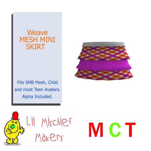 Weave Mesh Mini Skirt