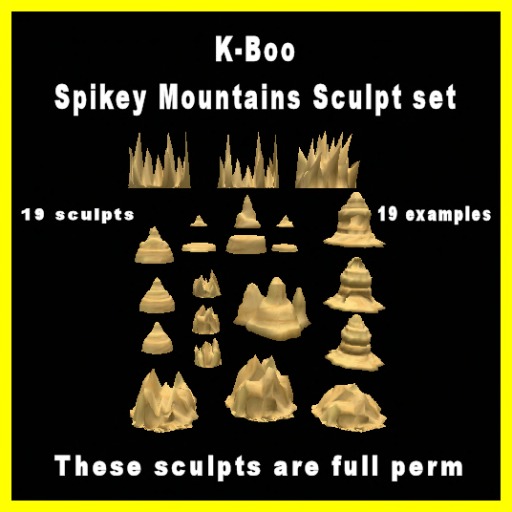 k-boo spikey mountain sculpt set boxed