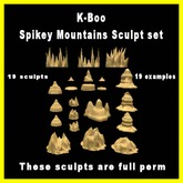 k-boo spikey mountain sculpt set boxed