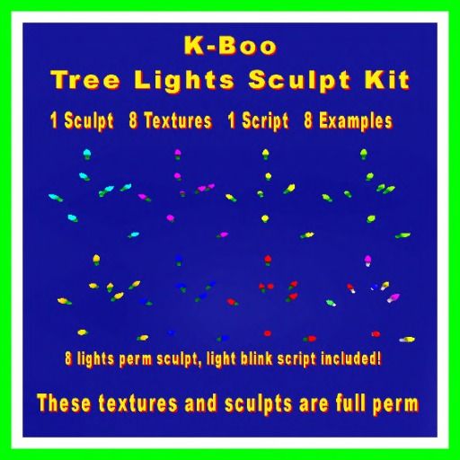k-boo tree blinking lights sculpt kit