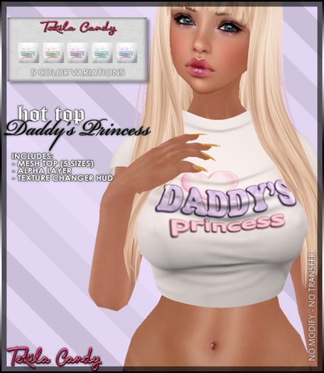 *TC* MESH HotTop - Daddys Princess Top