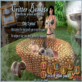 OOTB Bunnies! Critter Baskets for ozimals, turtles, cats, dogs, and other SL pets!