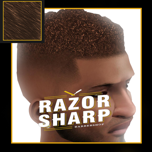 =RAZOR SHARP= High.Nappy Skin Fade (Brown) (UNPACK)
