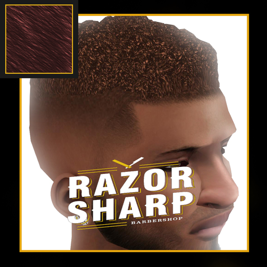 =RAZOR SHARP= High.Nappy Skin Fade (Red) (UNPACK)