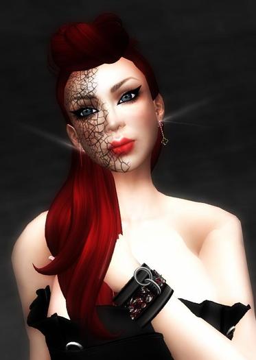 Sugel Co. - Madness Face Tattoo - Cracked & Coral Lips