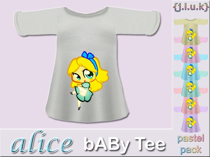 {j.l.u.k} bABy Tee - Alice [Pastels]