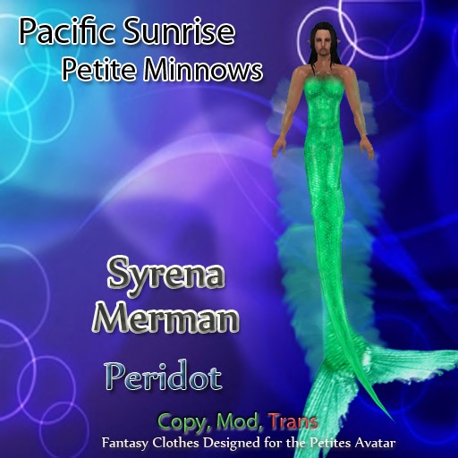 (PS) Petite Syrena on Stranger Tides Merman Peridot