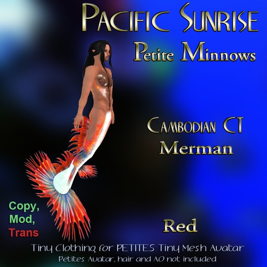 (PS) DEMO Petite Minnows - Cambodian CT Mermaid Orange 