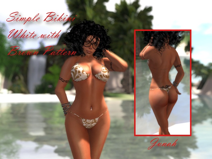 *Junah's * SImple Blue-camo Bikini