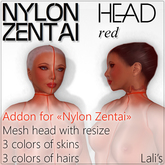 Lali's Nylon Zentai Head - Red