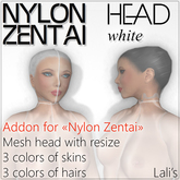 Lali's Nylon Zentai Head - White