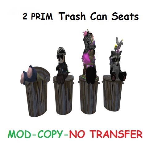 Tiny Trash Can Seats Boxed