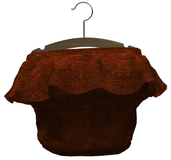 ::Marshmallows::Ruffles Top-Light Brown(wear me)