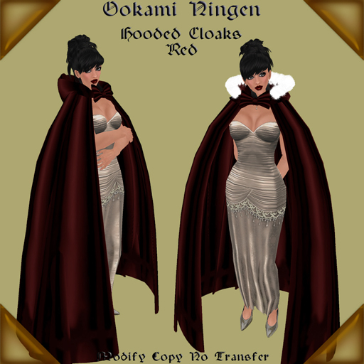 'ON Hooded Cloaks Red