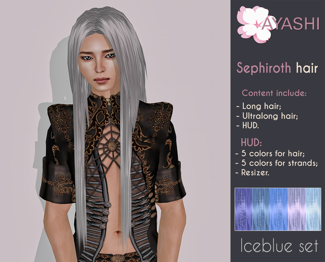 [^.^Ayashi^.^] Sephiroth - ice blue set