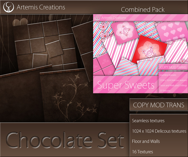 [A] Sugar Rush Combined Textures Bundle (36 Textures)